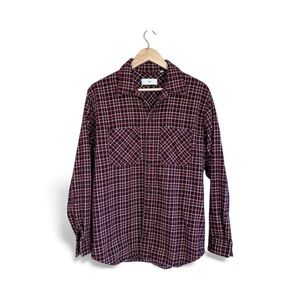 TNA Burgundy‎ Plaid Flannel